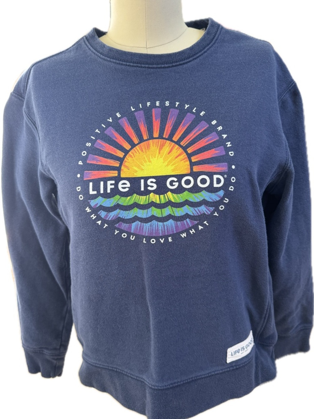Life Is Good | Simply True Fleece Crew | Life Is GOOD | in size S